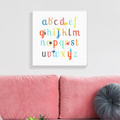 Niedliches Alphabet Leinwanddruck (Insitu (Wohnzimmer))