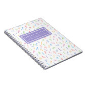 Niedliches Alphabet Muster - Kinder oder Lehrer Notizblock (Rechte Seite)