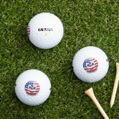 Niedliches amerikanisches Emoji Golfball