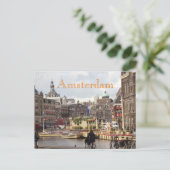 Niedliches Amsterdam Radfahren Postkarte (Stehend Vorderseite)
