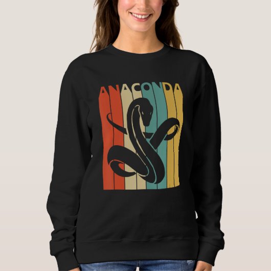Niedliches Anaconda-Tier Sweatshirt (Vorderseite)