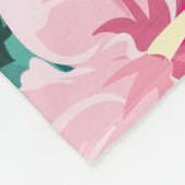 Niedliches Ananapfelgold gestreift Fleecedecke (Ecke)