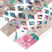 Niedliches Ananapfelgold gestreift Kurzer Tischläufer (Ecke)