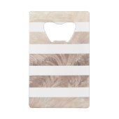 Niedliches Ananapfelgold gestreift Monogramm Geldbeutel Flaschenöffner (Rückseite)