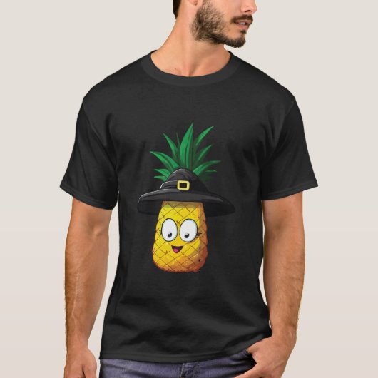 Niedliches Ananas Halloween 2023 Gewittertes Kostü T-Shirt (Vorderseite)