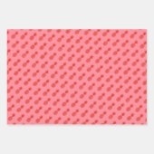 Niedliches Ananas-Muster auf rosa Geschenkpapier Set (Vorderseite 3)