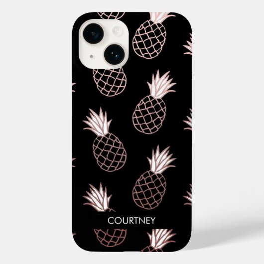 Niedliches Ananas-Muster Case-Mate iPhone Hülle (Rückseite)