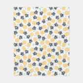 Niedliches Ananas-Muster Fleecedecke (Vorderseite)