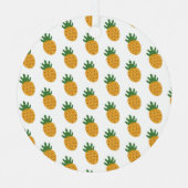 Niedliches Ananas-Muster | Moderne Fertilität IVF Ornament Aus Metall (Vorderseite)