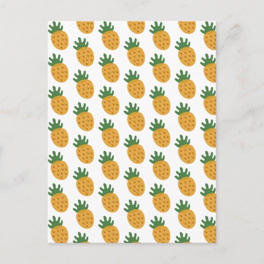 Niedliches Ananas-Muster | Moderne Fertilität IVF Postkarte (Vorderseite)