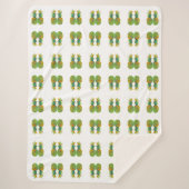 NIEDLICHES Ananas-Muster Sherpadecke (Vorderseite)