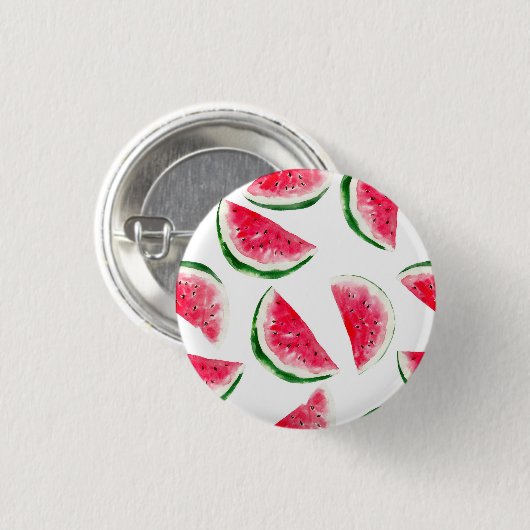Niedliches Ananas-u. Wassermelone-Muster Button (Vorne & Hinten)