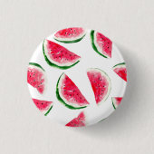 Niedliches Ananas-u. Wassermelone-Muster Button (Vorderseite)