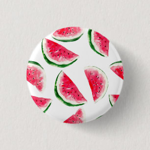 Niedliches Ananas-u. Wassermelone-Muster Button