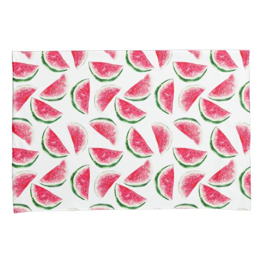 Niedliches Ananas-u. Wassermelone-Muster Kissenbezug (Vorderseite-Rechts)