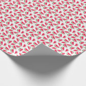 Niedliches Ananas- und Wassermelonmuster Geschenkpapier (Ecke)