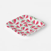 Niedliches Ananas- und Wassermelonmuster Pappteller (Gewinkelt)