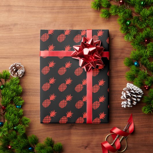 Niedliches Ananas-Urlaubsmuster Geschenkpapier (Feiertagsgeschenk)