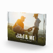 Niedliches Angebot für Familien Einfache Vater Bas Fotoblock (Rechts)