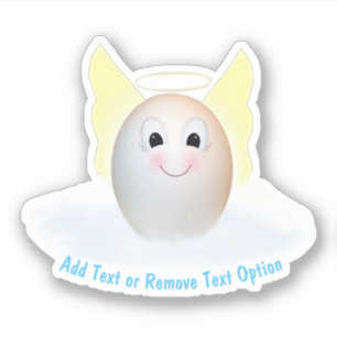 Niedliches Angel-Ei Aufkleber