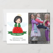 Niedliches Angel-Foto Magneteinladung (Vorderseite)