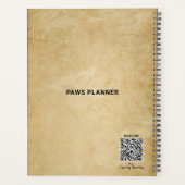 Niedliches angepasstes, modernes Dog Sitzungsbuch Planer (Rückseite)