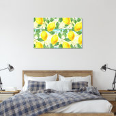 Niedliches Angesagtes tropisches Sommerlemon-Fruch Leinwanddruck (Insitu (Schlafzimmer))
