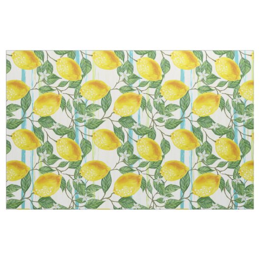 Niedliches Angesagtes tropisches Sommerlemon-Fruch Stoff (Fat Quarter (45,7 x 55,9 cm))