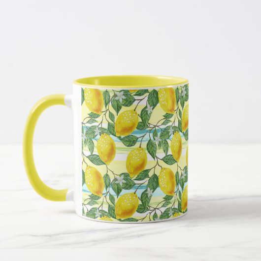 Niedliches Angesagtes tropisches Sommerlemon-Fruch Tasse (Links)