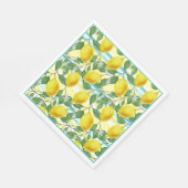 Niedliches Angesagtes tropisches Sommerlemon Serviette (Ecke)