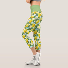 Niedliches Angesagtes tropisches Sommerlemons Fruc Capri Leggings