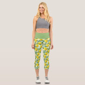 Niedliches Angesagtes tropisches Sommerlemons Fruc Capri Leggings (Vorderseite)