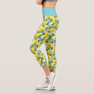 Niedliches Angesagtes tropisches Sommerlemons Fruc Capri Leggings
