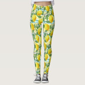 Niedliches Angesagtes tropisches Sommerlemons Fruc Leggings (Vorderseite)