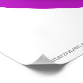 Niedliches Angry Ghost Lila Halloween Poster (Ecke)