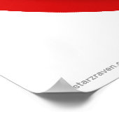 Niedliches Angry Ghost Red Halloween Poster (Ecke)