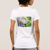 Niedliches Angulate Tortoise Südafrika Details T-Shirt (Rückseite)