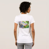Niedliches Angulate Tortoise Südafrika Details T-Shirt (Schwarz voll)