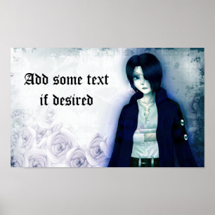 Niedliches Anime-E-Boy-Poster für Ihren eigenen Te Poster