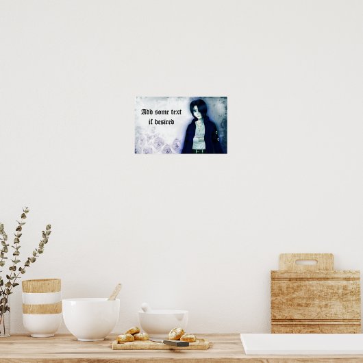 Niedliches Anime-E-Boy-Poster für Ihren eigenen Te Poster (Küche)