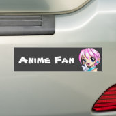 Niedliches Anime-Mädchen Autoaufkleber (Auf Auto)
