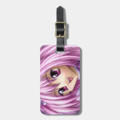 Niedliches Anime-Mädchen-Mädchen Gepäckanhänger (Vorderseite vertikal)