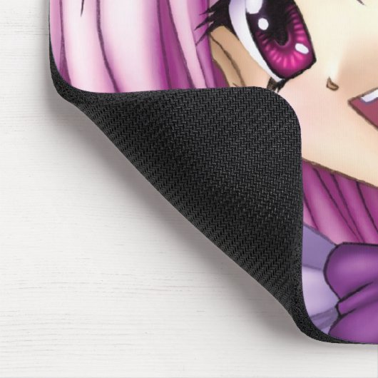 Niedliches Anime-Mädchen-Mädchen Mousepad (Ecke)