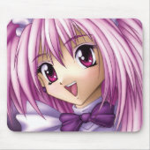 Niedliches Anime-Mädchen-Mädchen Mousepad (Vorne)