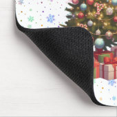 Niedliches Anime-Mädchen schneidet den Baum Mousepad (Ecke)
