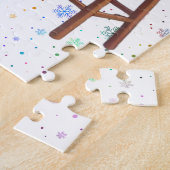 Niedliches Anime-Mädchen schneidet den Baum Puzzle (Seite)