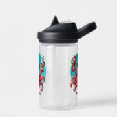 Niedliches, anpassbares Oktopuseis Trinkflasche (Links)