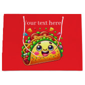 Niedliches, anpassbares tako-Party Große Geschenktüte (Vorderseite)