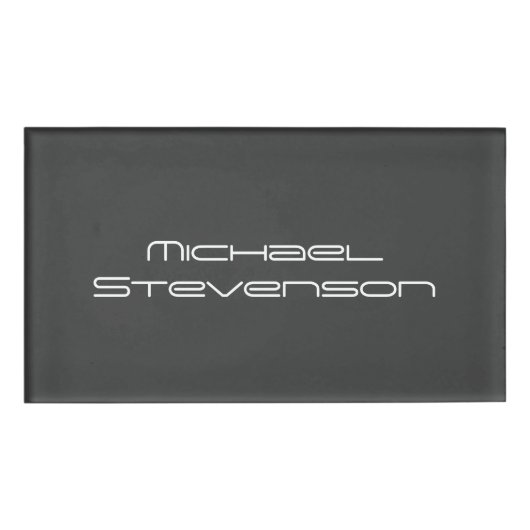 Niedliches Anpassen von Textgeschäften Minimalisti Namenschild (Vorderseite)