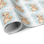 Niedliches Anteater Baby Pastell Wasserfarben Must Geschenkpapier (Rolleneckpunkt)